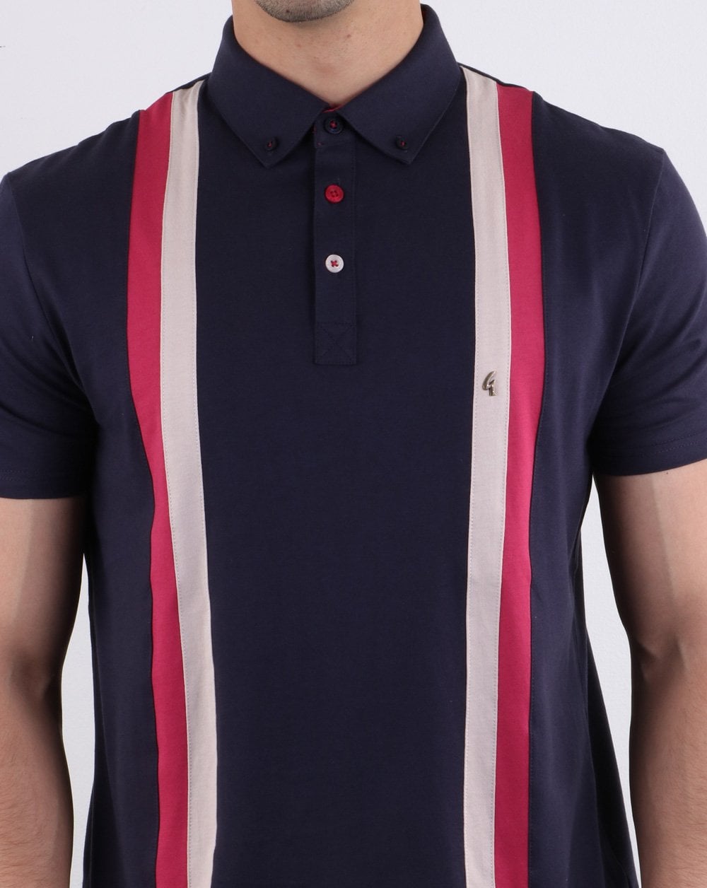 Gabicci Vintage Dale S/s Placket Polo Navy