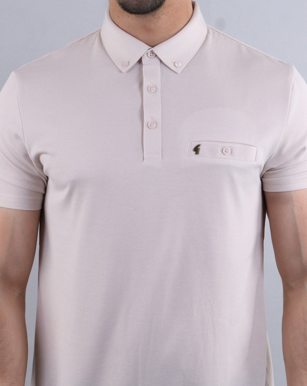 Gabicci Vintage Polo Shirt Oat