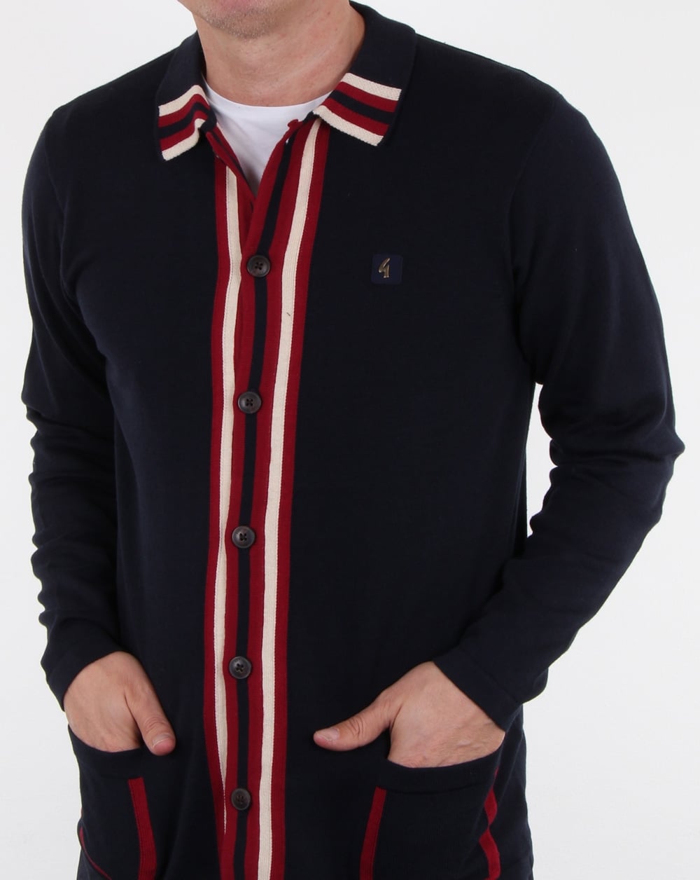 Gabicci Vintage Runway Cardigan Navy