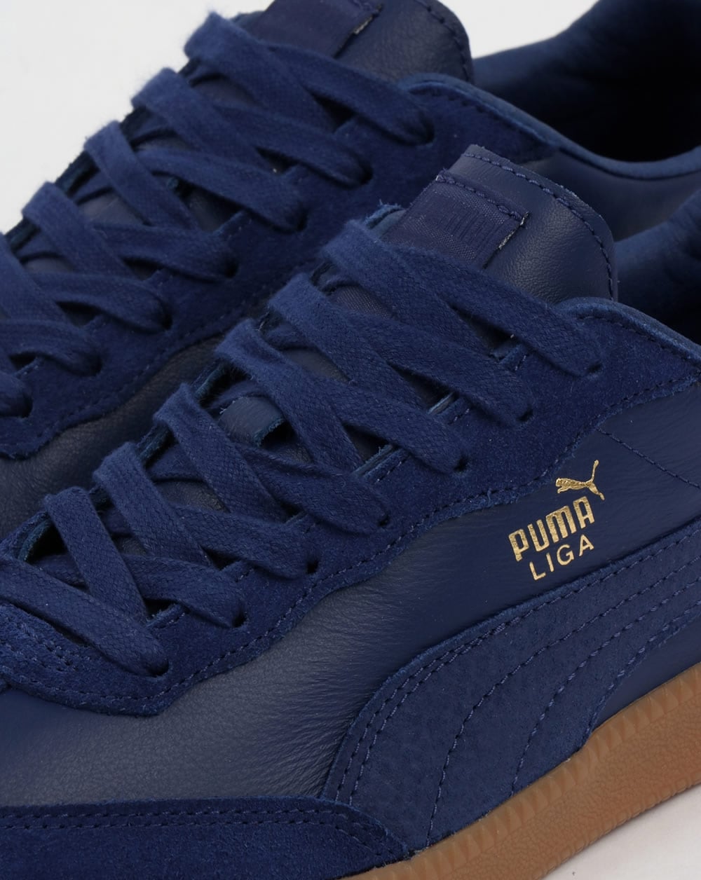 Puma Liga Leather Trainers Blue