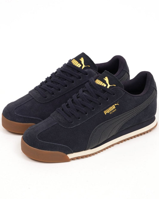 Puma Puma Roma Wildleder-Sneaker, Marineblau