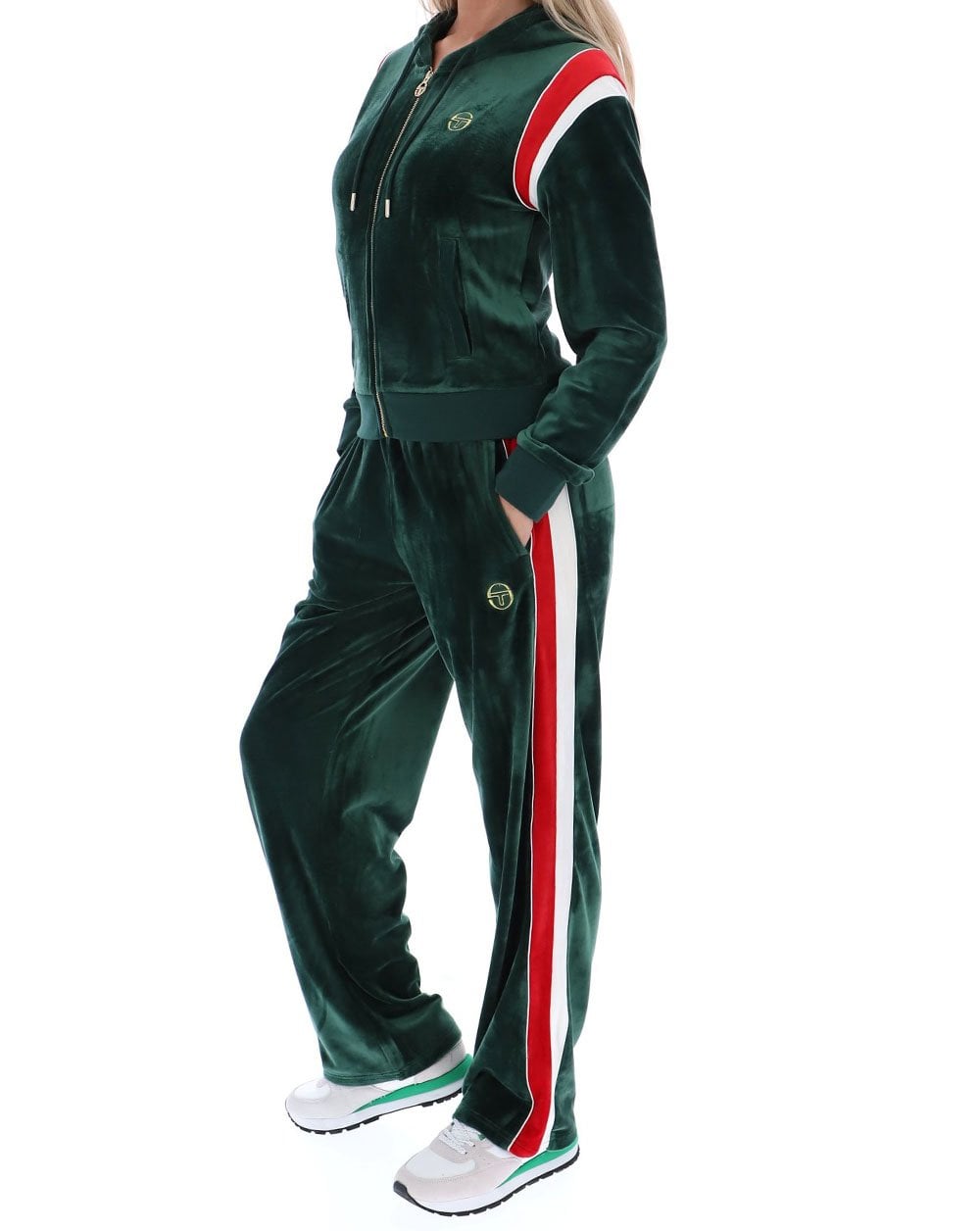 Sergio Tacchini Nadia Velour Hoody Eden