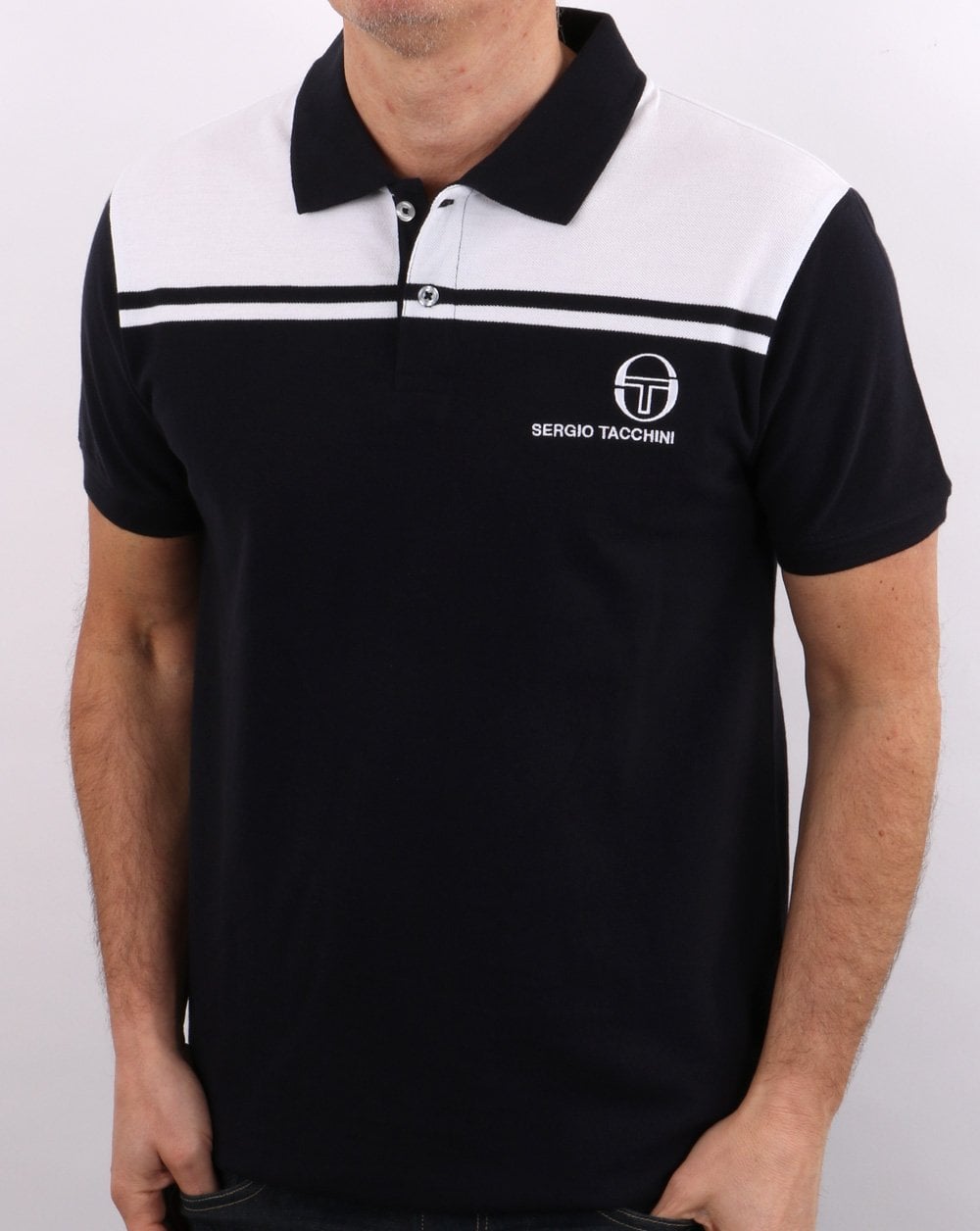 Sergio Tacchini New Young Line Polo Shirt Navy/White