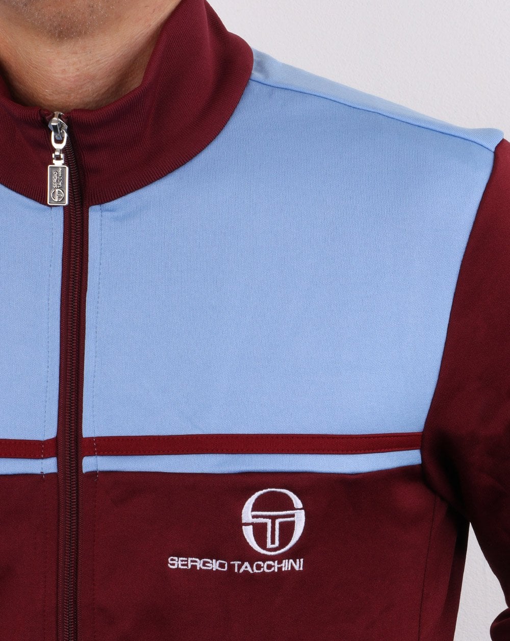 Sergio Tacchini New Young Line Track Top Claret/sky Blue
