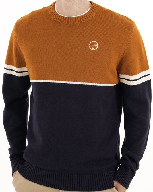 Sergio Tacchini Sergio Tacchini Orion Strickpullover Marineblau/Spitze