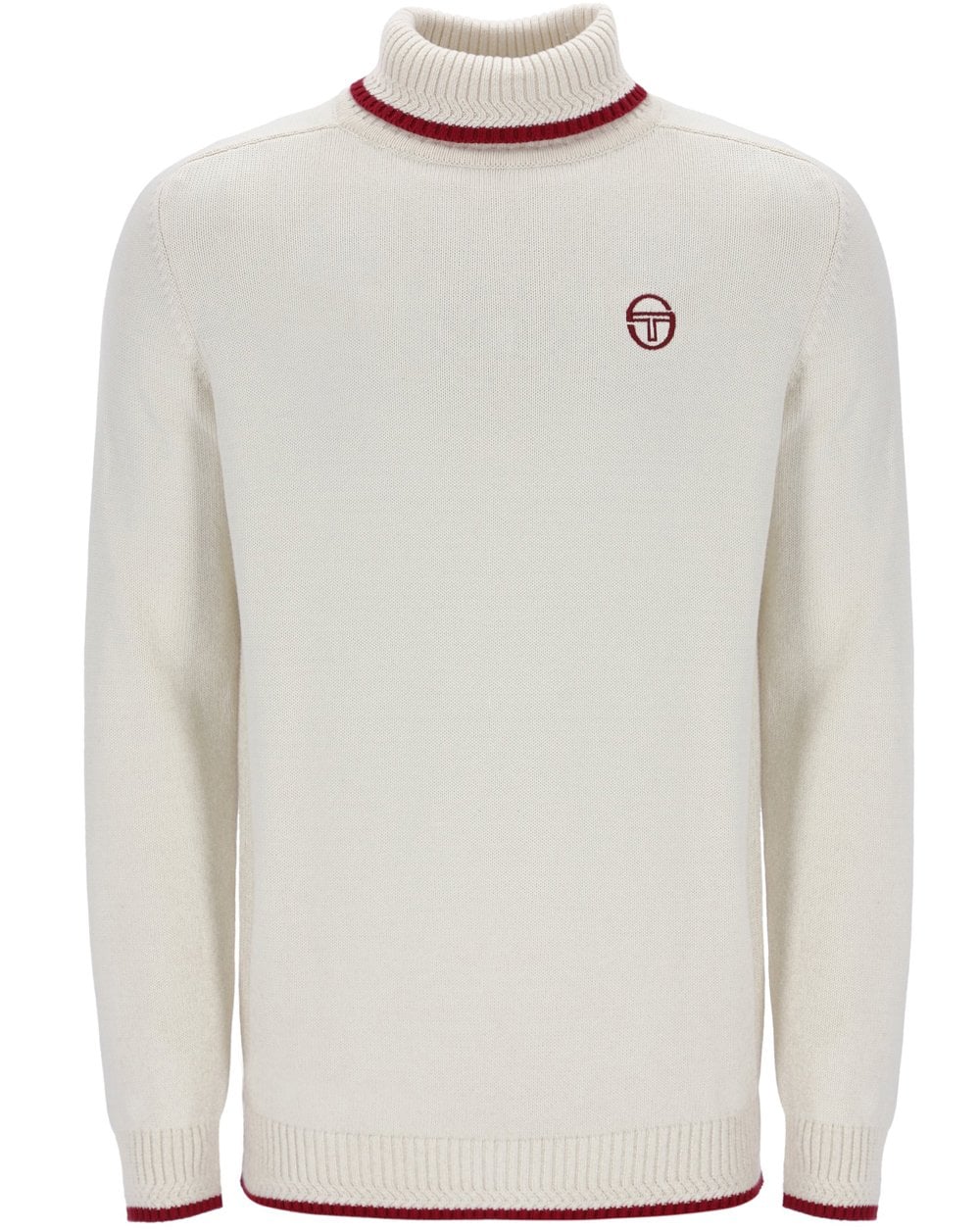 Sergio Tacchini Roll Neck Knit Gardenia - Burgundy