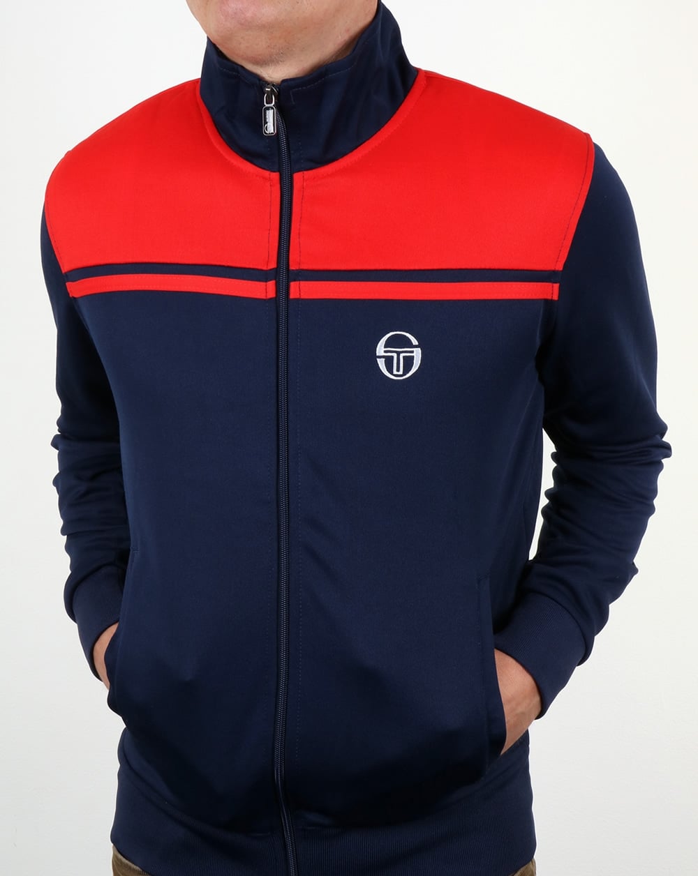 Sergio Tacchini Young Line Track Top Navy/Red