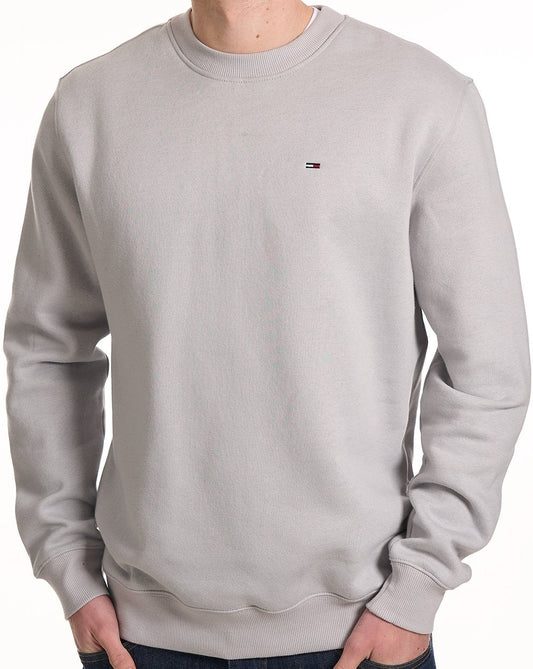 Tommy Hilfiger Tommy Jeans Flag Crew Sweatshirt Hellgrau