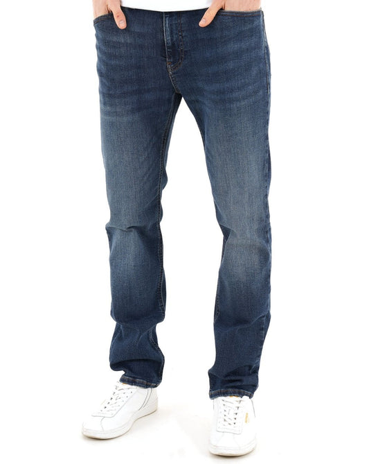Tommy Hilfiger Tommy Jeans Ryan Slim Straight Jeans, verwaschener Denim, dunkel