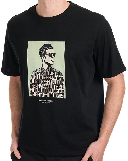 Weekend Offender Weekend Offender Camden Grafik-T-Shirt Schwarz