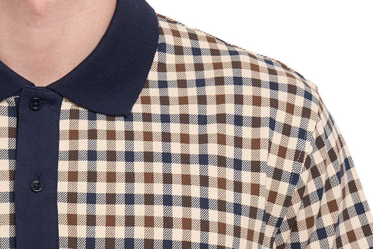 Get Clad Out in Club Check With These Classic Polo Shirts From Aquascutum