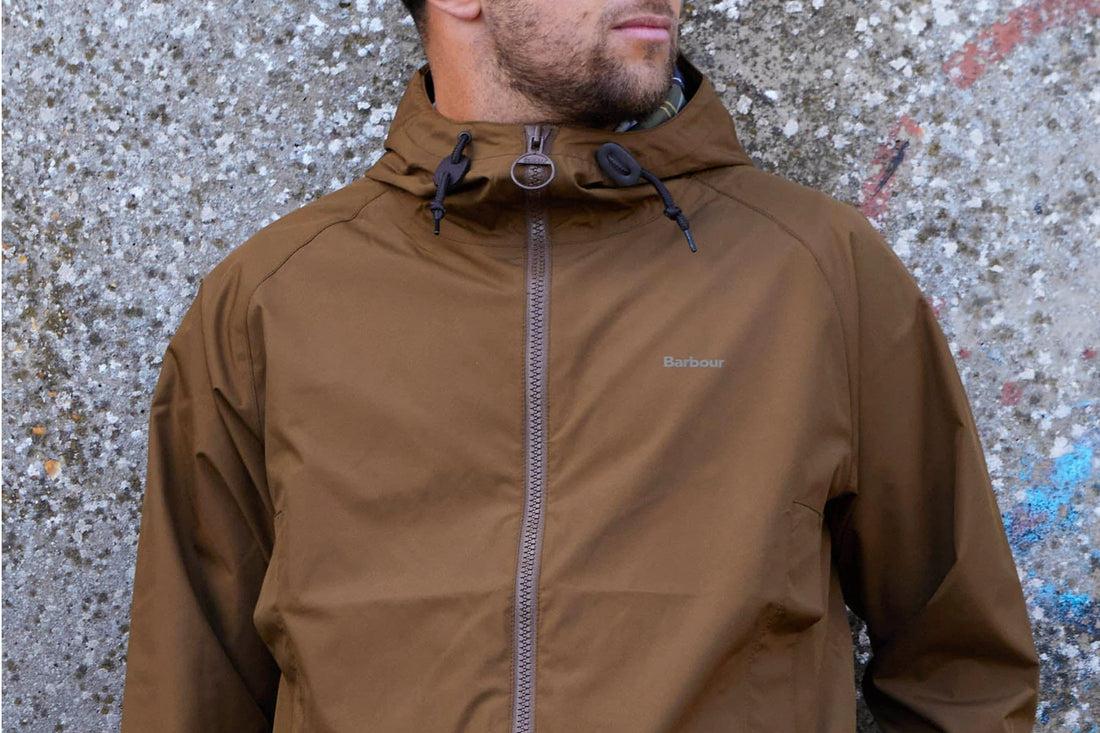 The Barbour Domus Waterproof Jacket Features Barbourtech® Fabric Technology