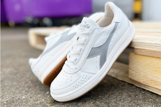Diadora Borg Elite 1984 Italia White Silver