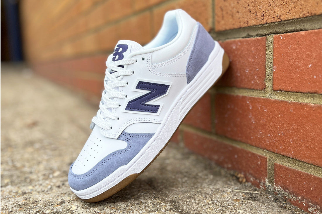 New Balance 480 white lilac blue