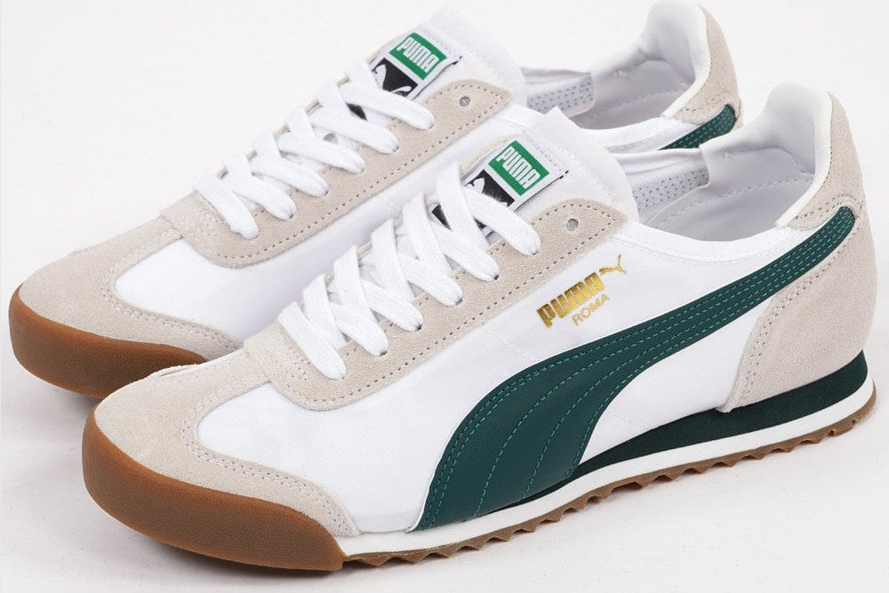 PUMA Roma Nylon OG white green