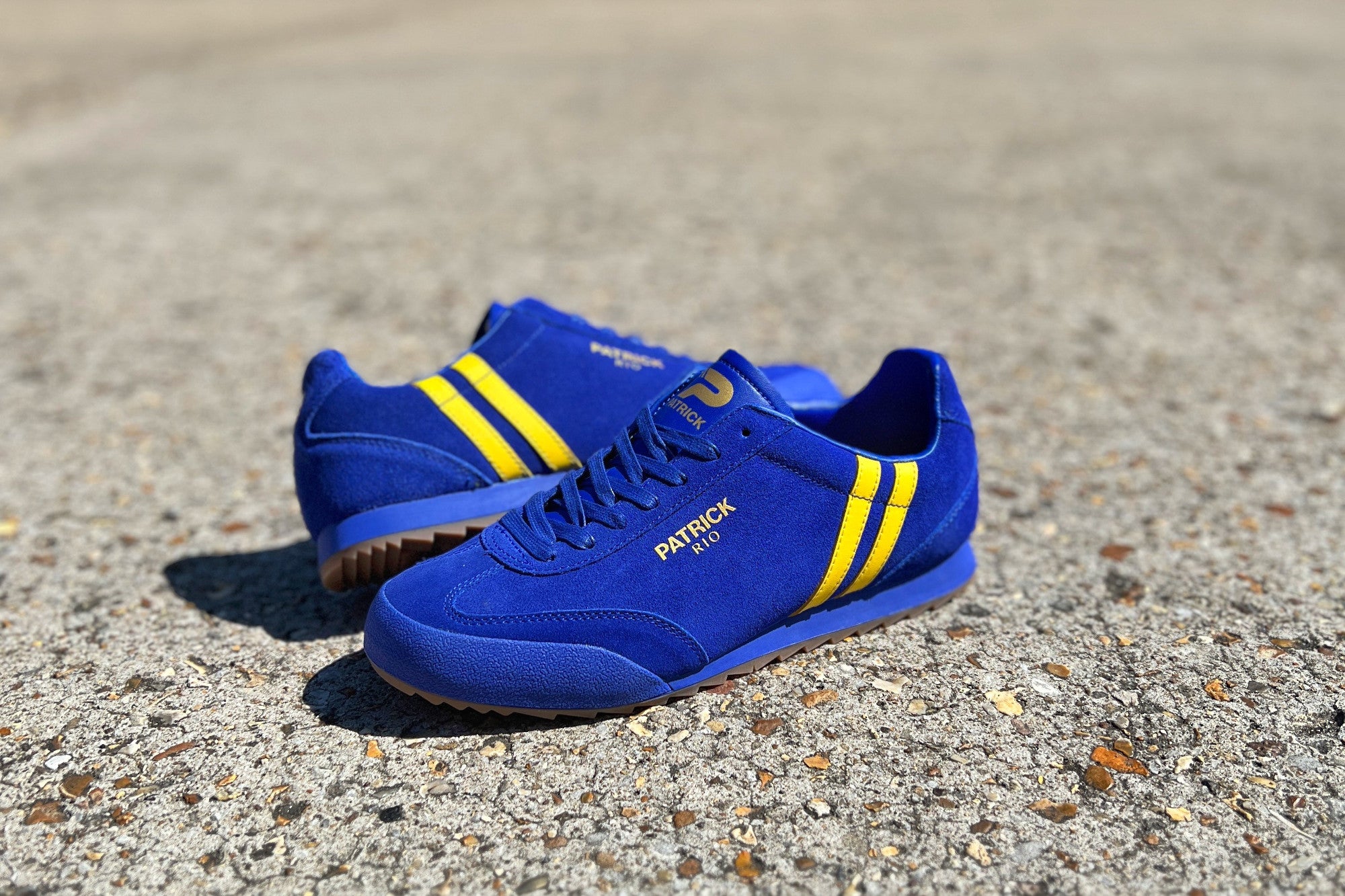 Der Patrick Rio Trainer kommt in Königsblau und Gelb – 80's Casual Classics
