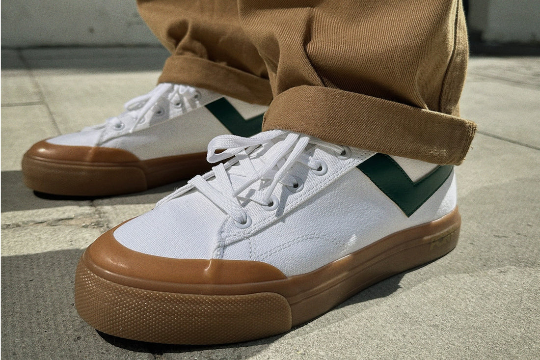 Pony Slam Dunk Low White Green Gum