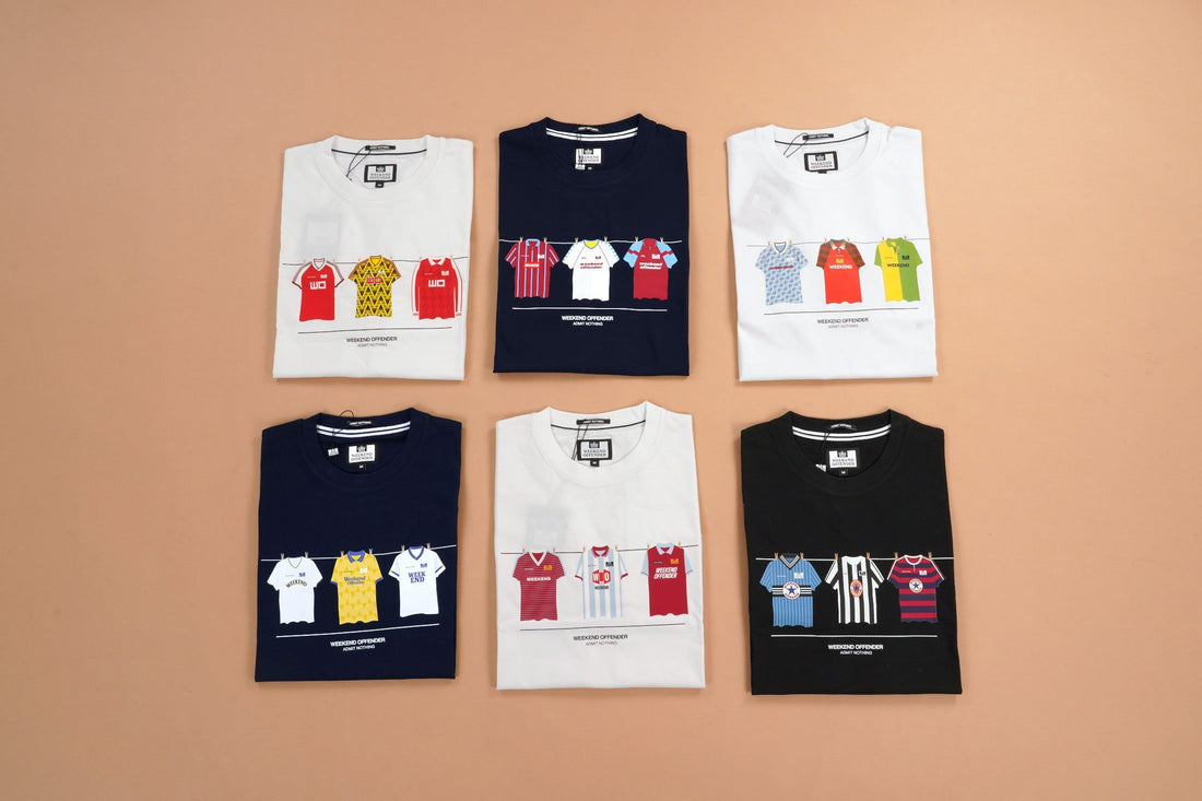 Weekend Offendder Retro Football Shirts graphic tees