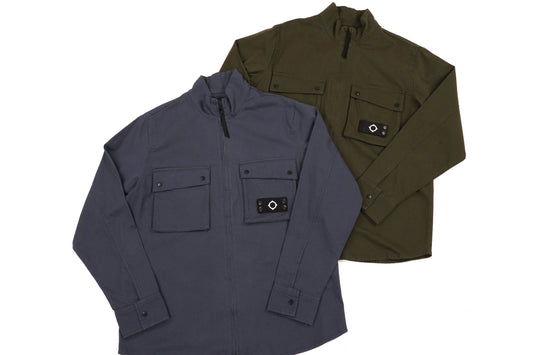 MA.STRUM Aerial Funnel Neck Overshirt