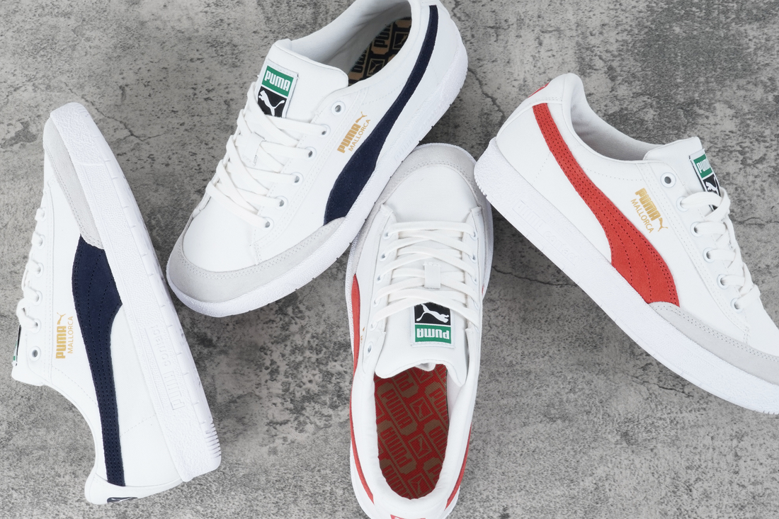 PUMA Mallorca trainer white/fresh red
