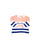 Benetton Rugby Vintage 80s Sweatshirt Peach/Navy/White
