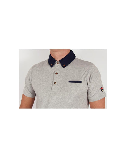 Fila Vintage Barazze Poloshirt Grau meliert 