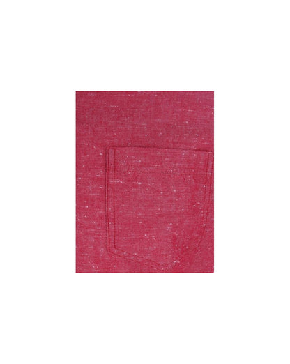 Bellfield Kurzarm Chambray Hemd Rot