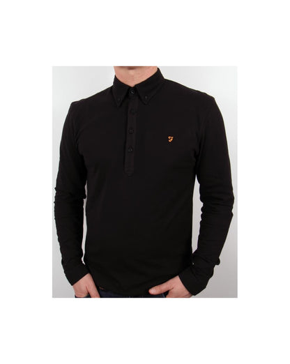Farah Merriweather Poloshirt Schwarz