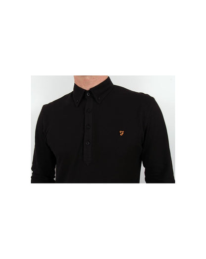 Farah Merriweather Poloshirt Schwarz