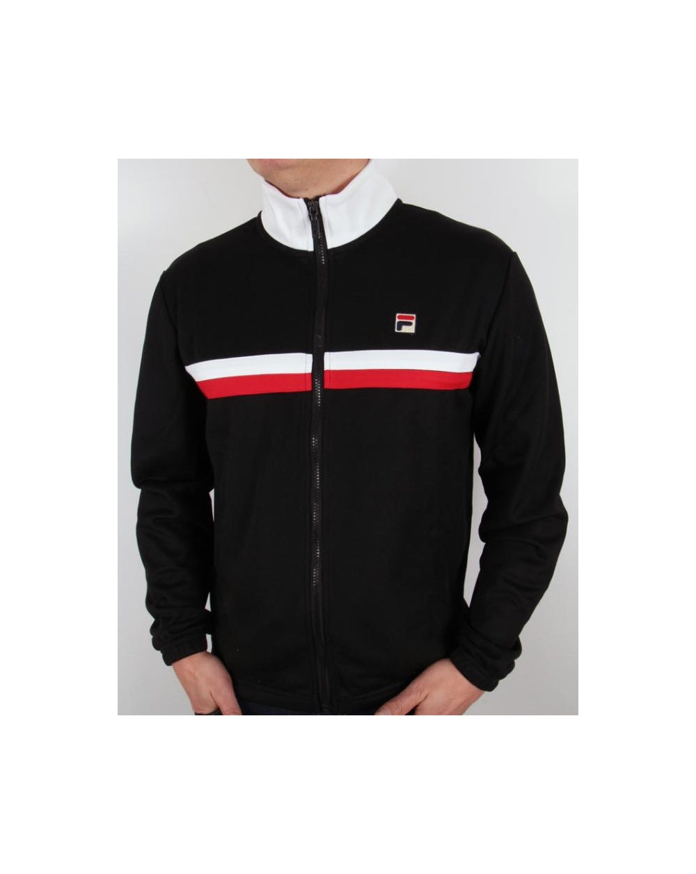 Fila Vintage Bowbreaker 2 Trainingsjacke Schwarz/Weiß/Rot 