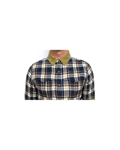 Fly 53 Heathwood Karohemd Mitternachtsblau 