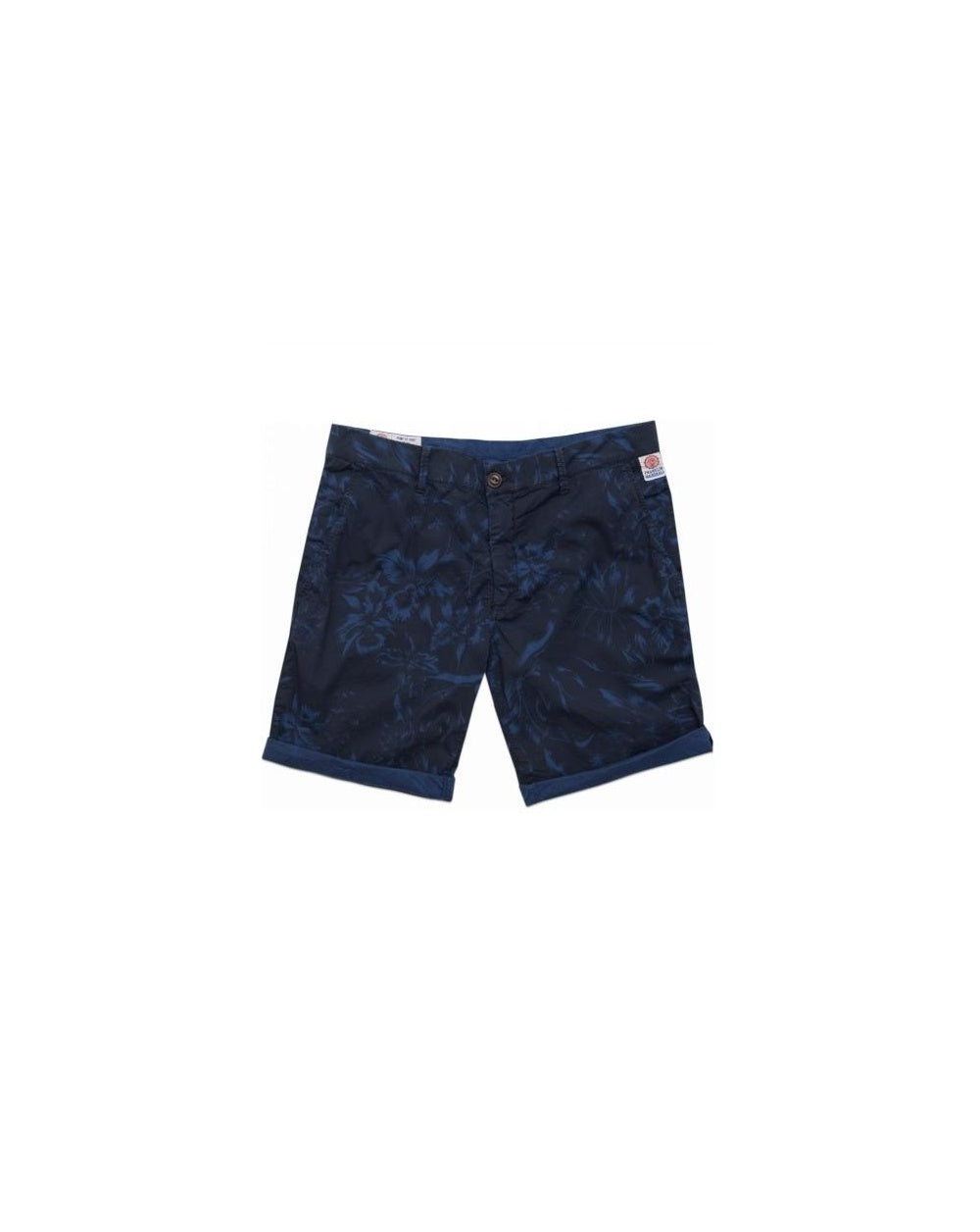 Franklin And Marshall Bermudashorts mit Blumenmuster Blau/Schwarz