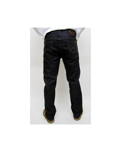 Pretty Green – Regular-Jeans mit geradem Bein in dunkler Waschung