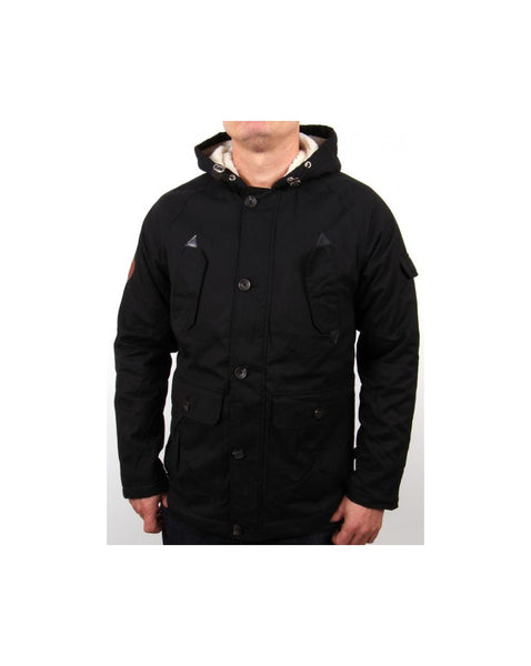 Bellfield Artis Parka Jacket Black