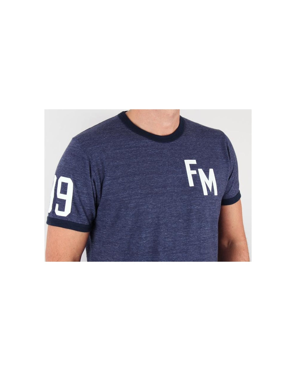 Franklin And Marshall FM T-Shirt Marineblau Meliert
