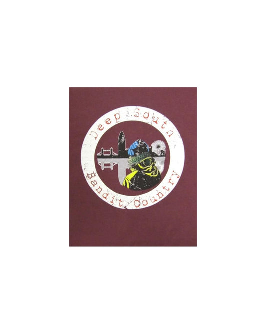 80er Casuals Bandit Country T-Shirt Bordeaux