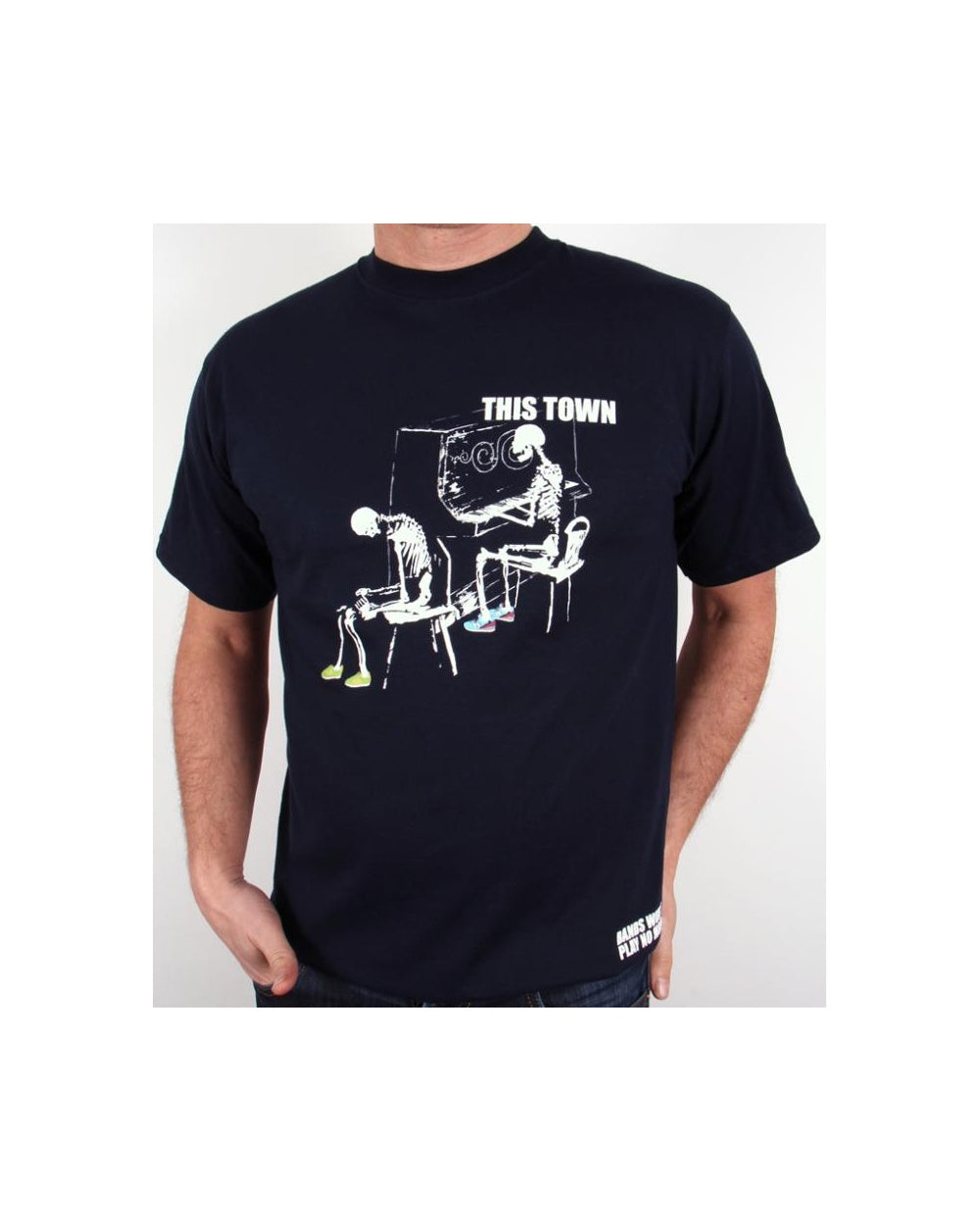 80s Casuals Ghost Town T-Shirt Marineblau