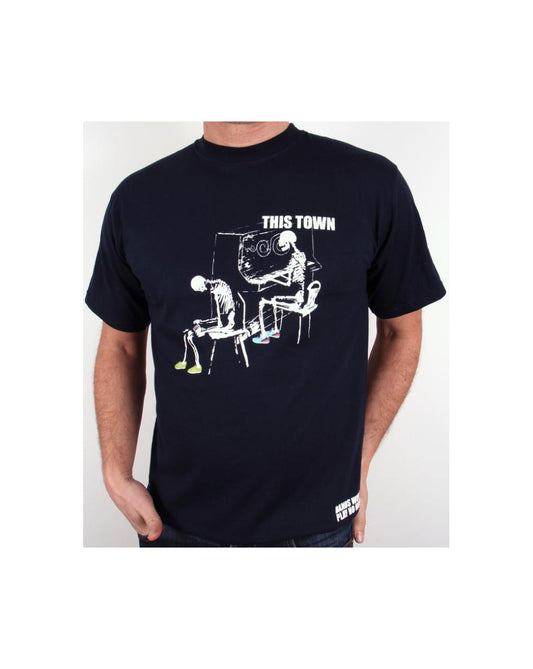 80s Casuals Ghost Town T-Shirt Marineblau