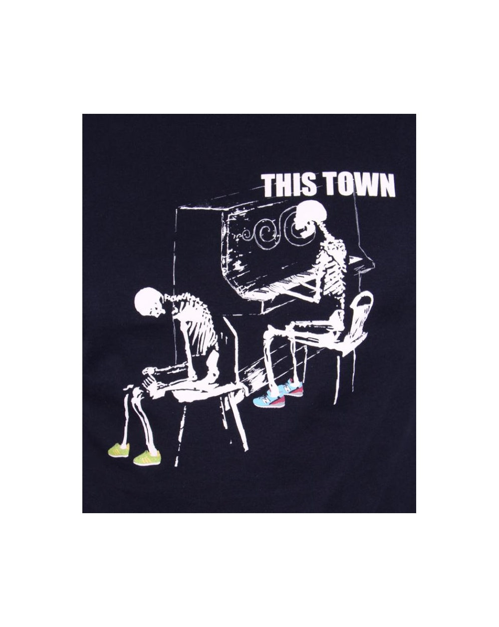 80s Casuals Ghost Town T-Shirt Marineblau