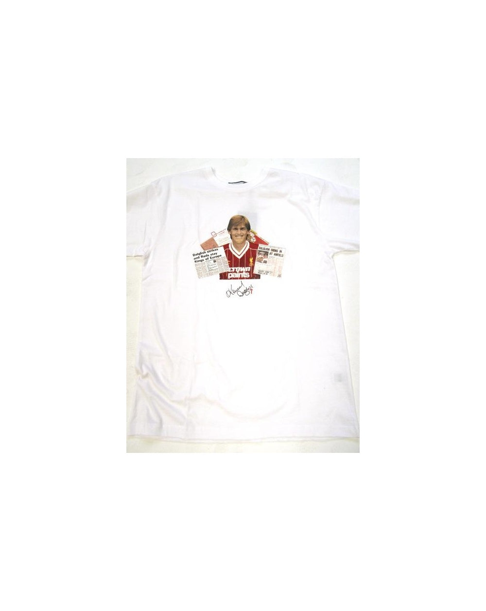 80er Casuals King Kenny Dalglish T-Shirt Weiß