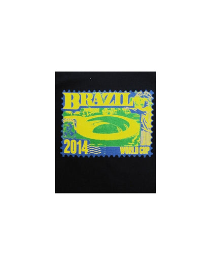 80s Casuals Maracana Stadium Stamp T-Shirt Marineblau