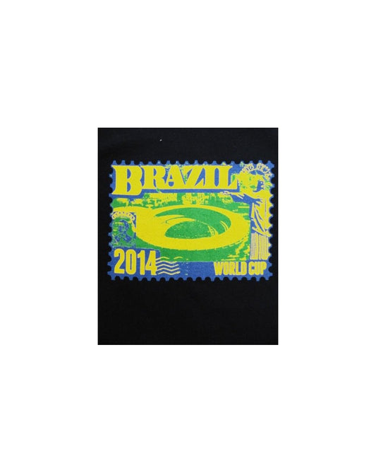 80s Casuals Maracana Stadium Stamp T-Shirt Marineblau