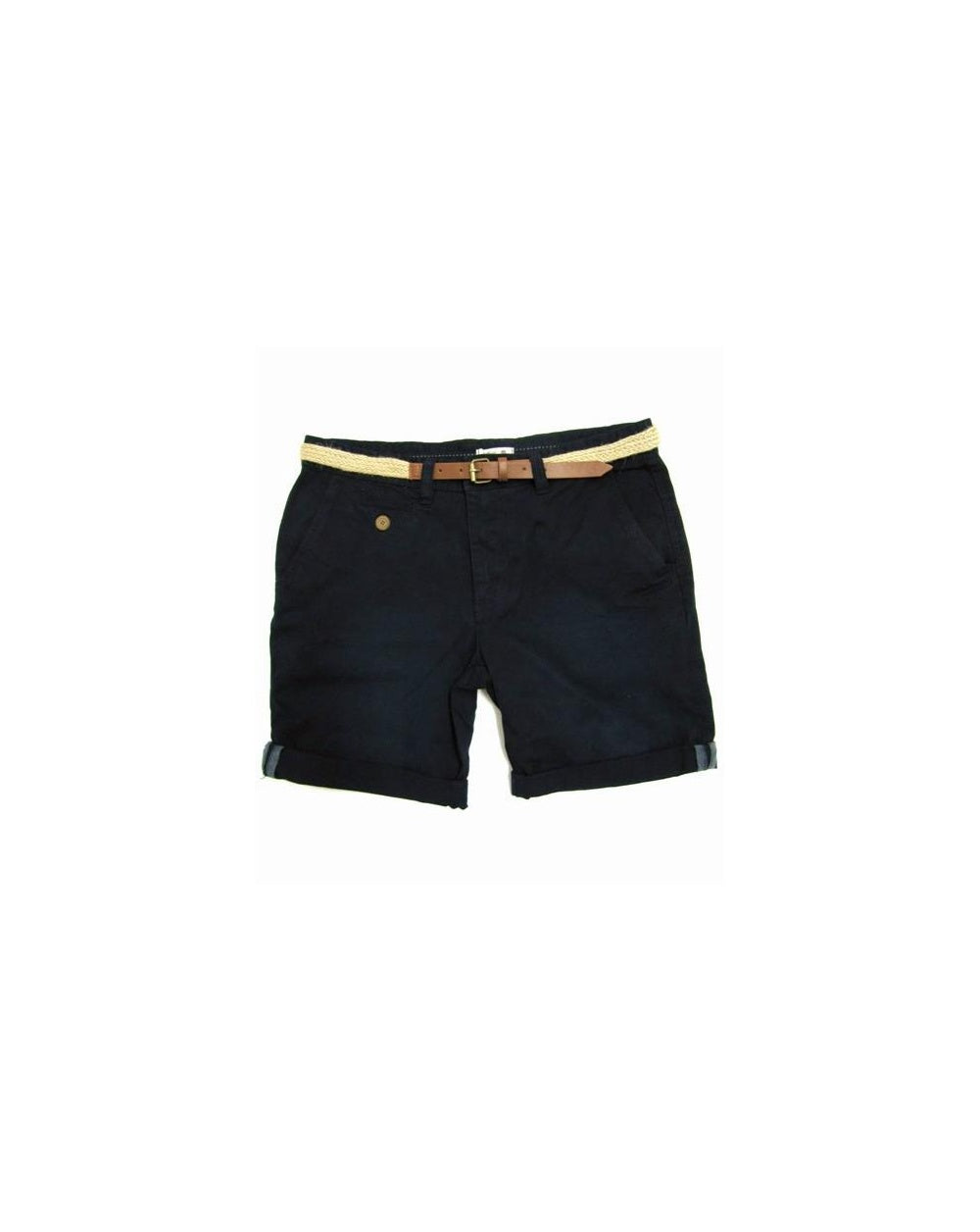 Bellfield Chino-Shorts, Marineblau