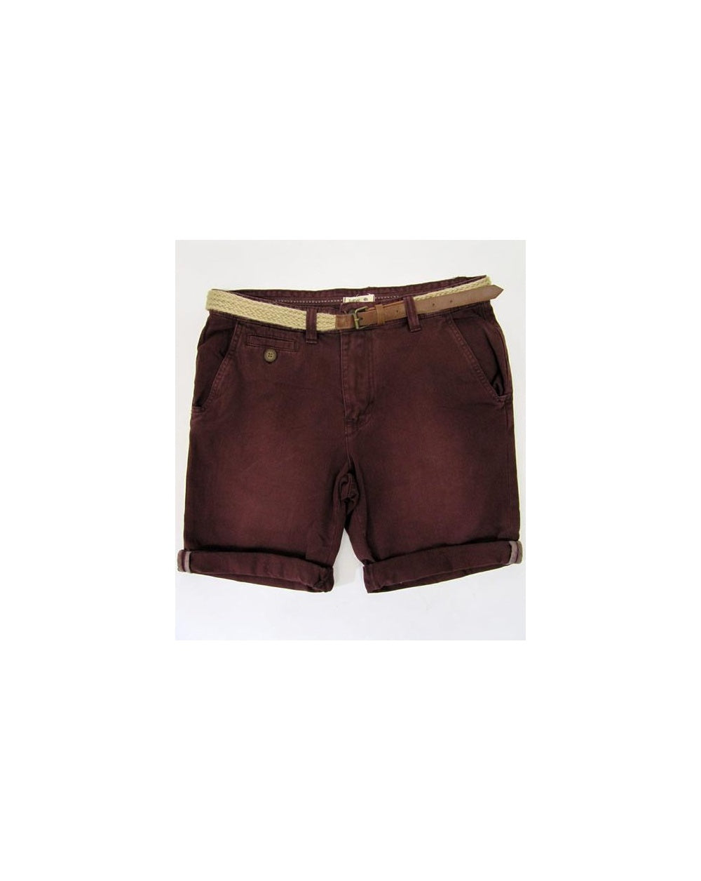 Bellfield Chino-Shorts in Weinrot 