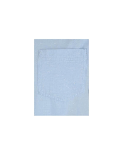 Bellfield – Chambray-Hemd mit kurzen Ärmeln, Himmelblau