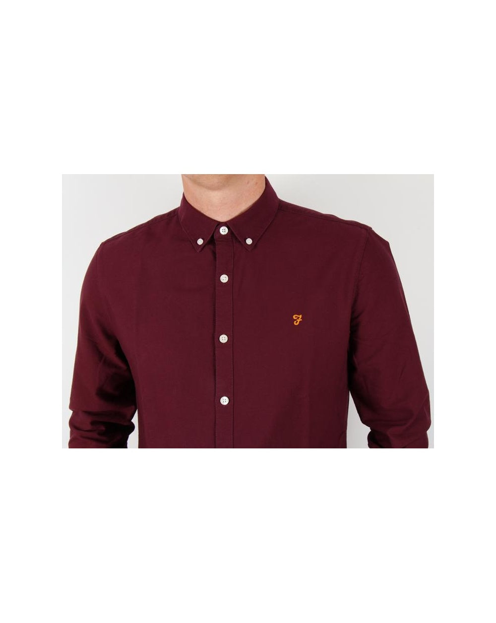 Farah Brewer Shirt Burgundy