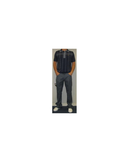 Farah Casual Mills Hose Schiefergrau