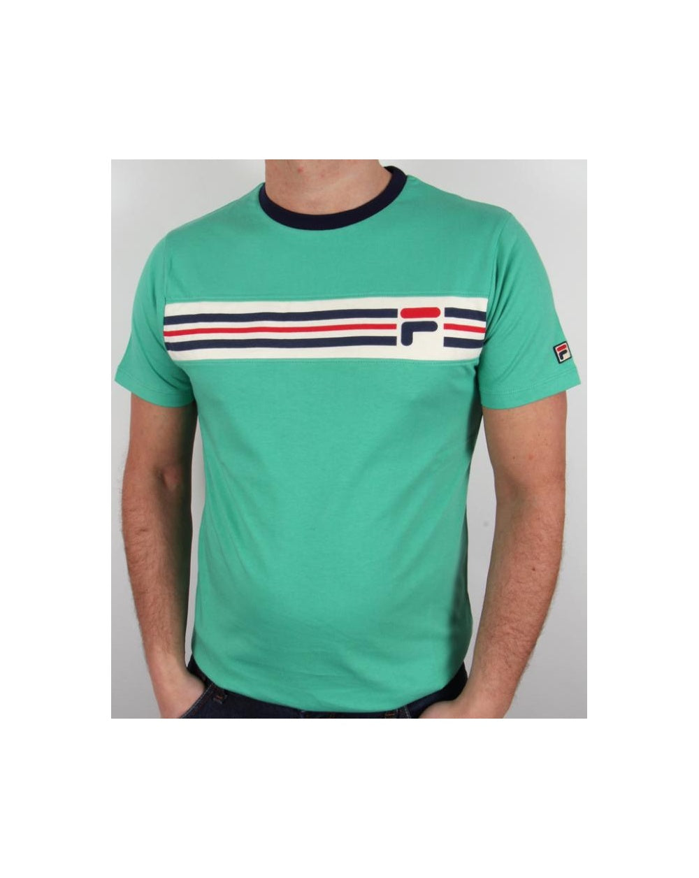 Fila Vintage Headband Stripe T-Shirt Frühlingsgrün 