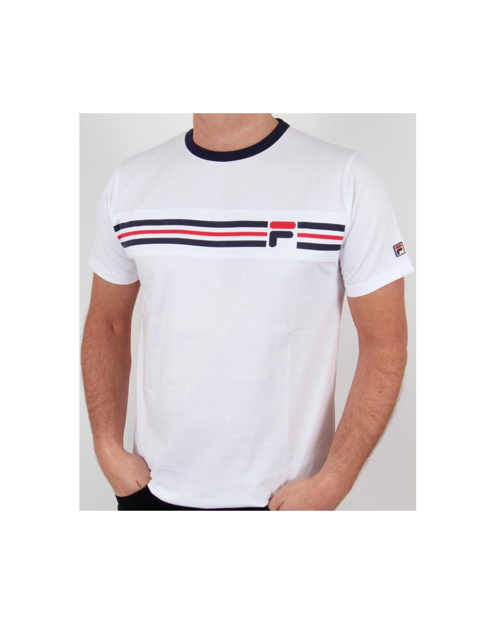 Fila Vintage Headband Stripe T-Shirt Weiß 