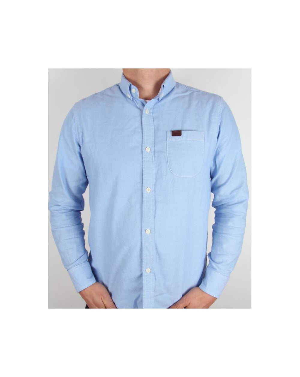 Marshall Artist Oxford-Hemd aus Baumwolle, Himmelblau